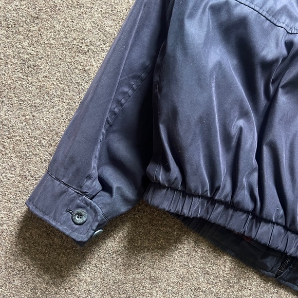 VTG 90s Navy Lightweight Bomber Jacket Men’s L Weatherproof Hipster Streetwear - Picture 11 of 16